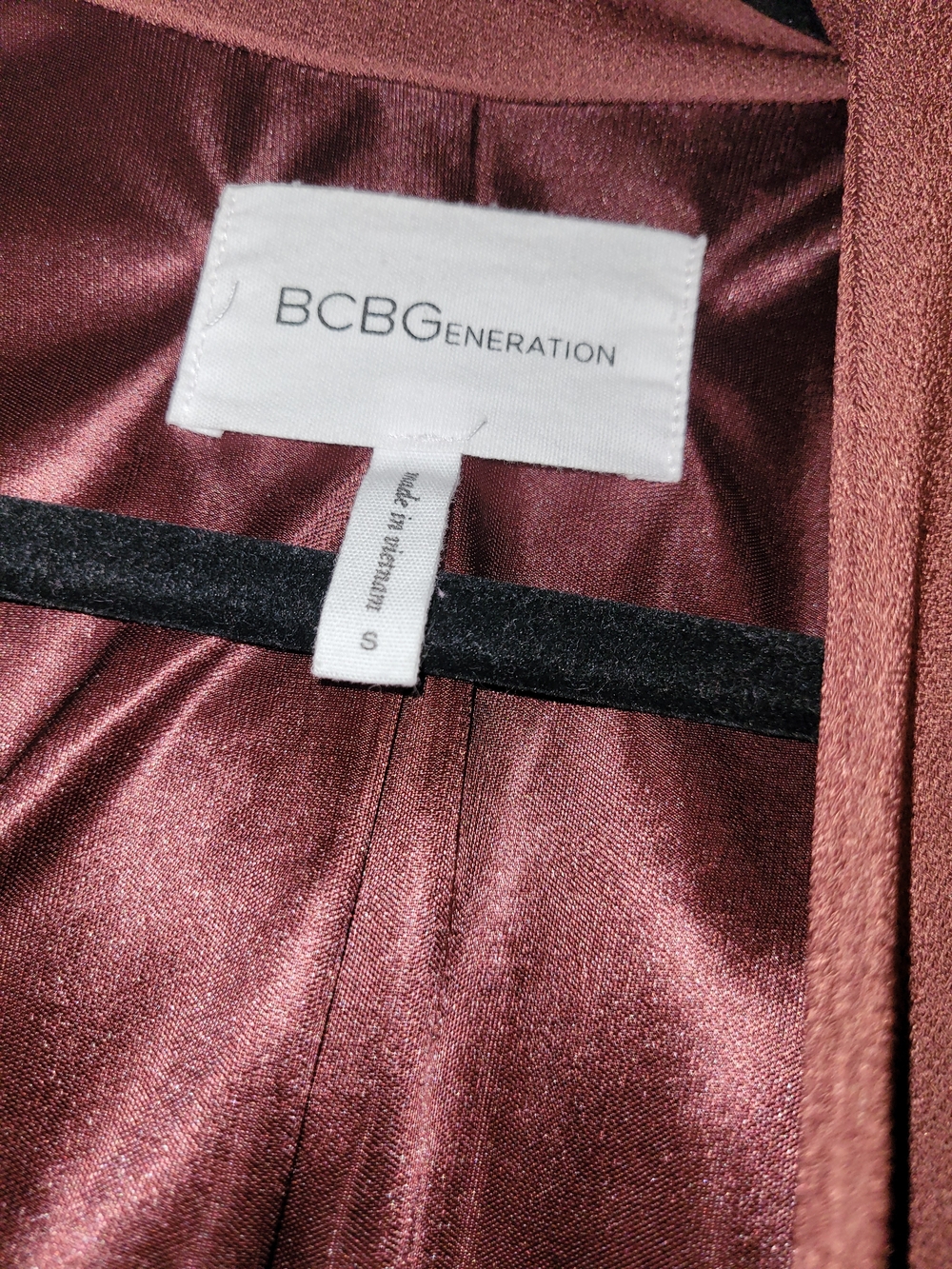 BCBGeneration Rust Open Drape Blazer - Small - Like New - Picture 2 of 3